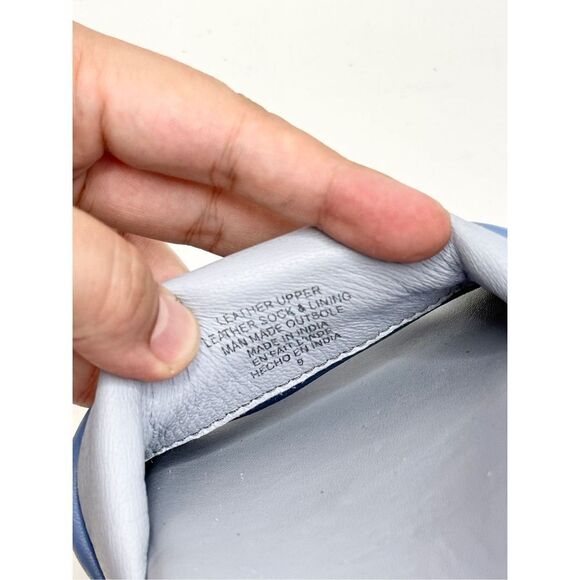 Seychelles Sandals Womens Size 9 Leather Low Key Blue Bright Slides - Picture 9 of 10